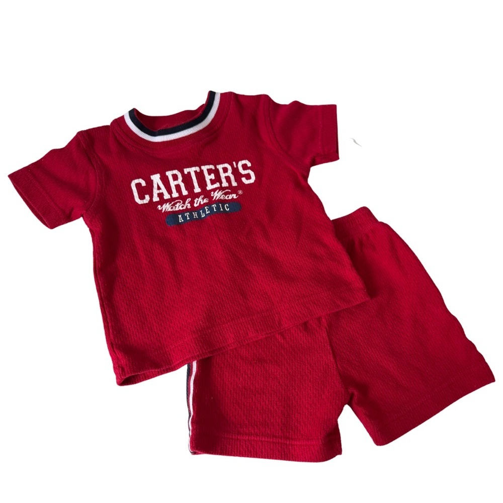 Carter's Sporty Matching Athletic Set Shorts & Shirt 24M